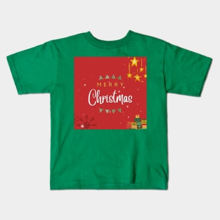 Merry Christmas - Red Christmas 🎄 Kids T-Shirt